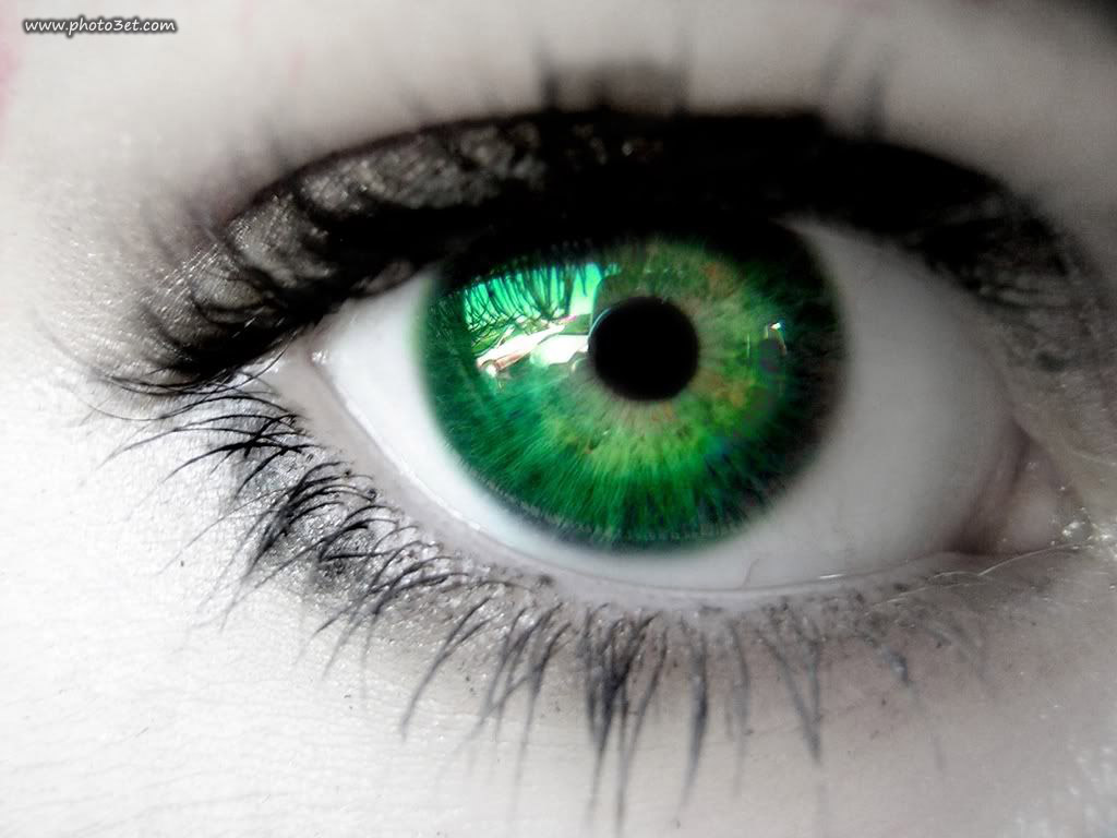 چشم سبز رنگ